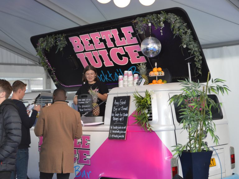Beetle Juice Cocktail Bar in the Marquee Suppliers' Pavilion