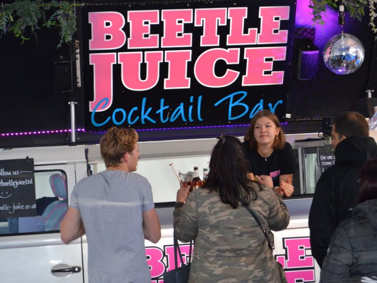 Beetle Juice Cocktail Bar in the Marquee Suppliers' Pavilion
