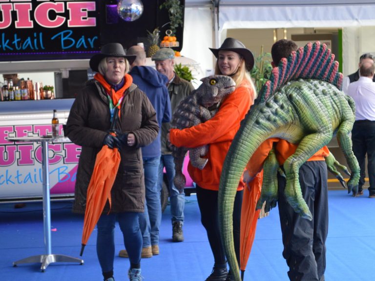 Rent a Dinosaur in the Marquee Suppliers' Pavilion