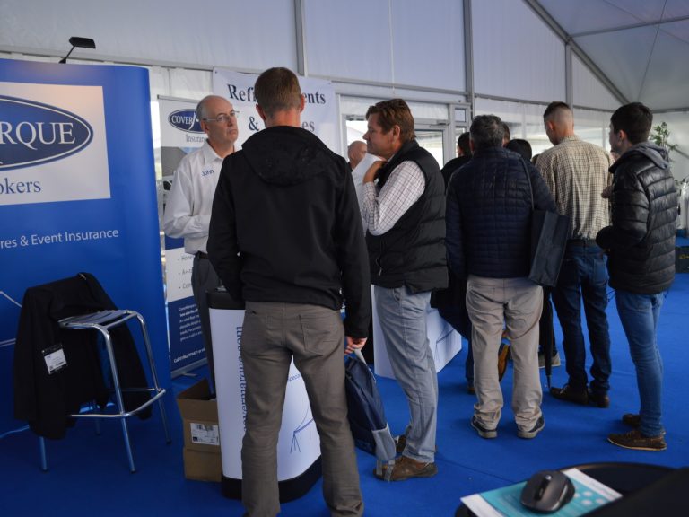 Visitor to the CoverMarque Stand at the Showman's Show 2019