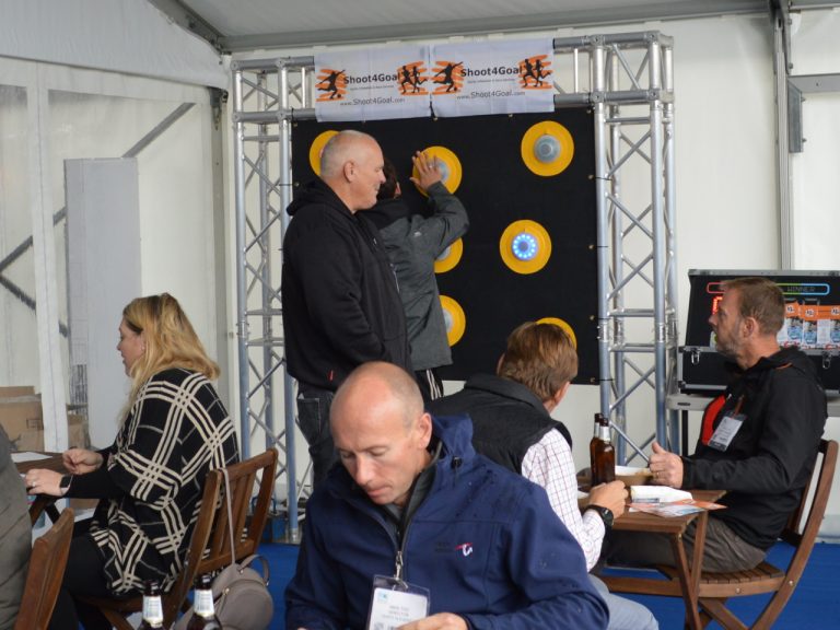 Batak, reaction wall at the back of the Marquee Suppliers' Pavilion